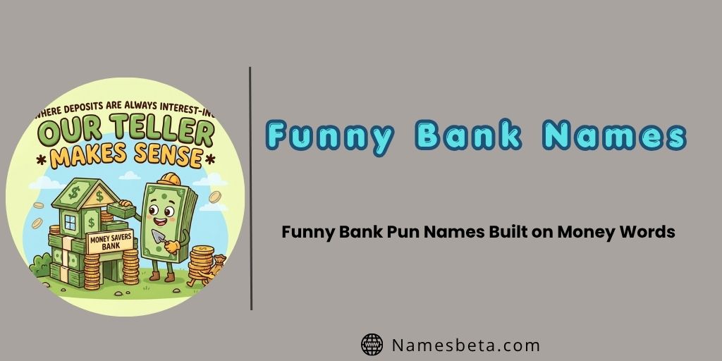 Funny Bank Pun Names Built on Money Words