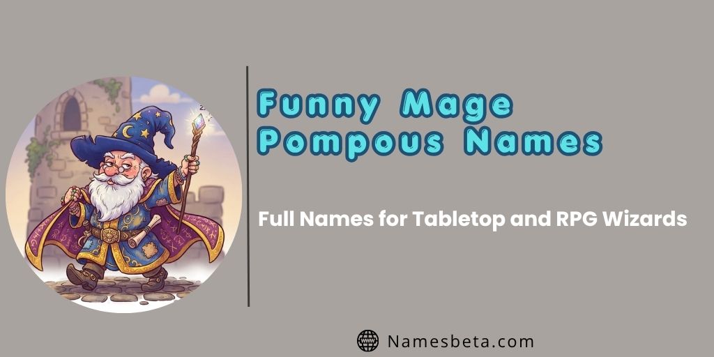Funny Mage Pompous Full Names for Tabletop and RPG Wizards